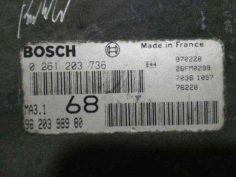 Foto 2ª: Centralita Motor ECU Peugeot 106 60CV 44KW (1996)