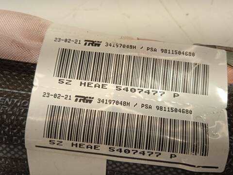 Foto 3ª: Airbag Cortina Delantero Izquierdo Peugeot 3008 1.5 BLUEHDI 130 131CV 96KW [YH01] (2021)