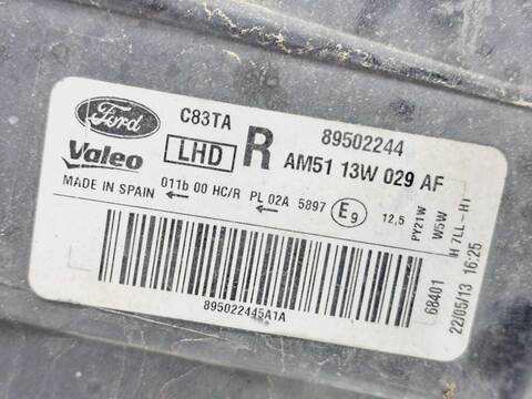 Foto 2ª: Faro Derecho Ford C Max TITANIUM 95CV 70KW [T3DA] (2013)