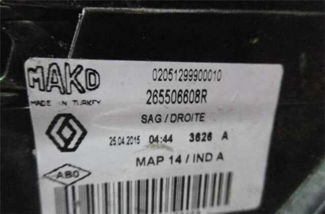 Piloto Trasero Derecho Renault Clio 1.2 16V