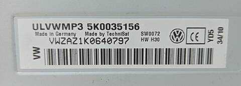 Foto 3ª: Sistema Audio Radio CD Volkswagen Caddy 1.6 TDI 102CV (2010)