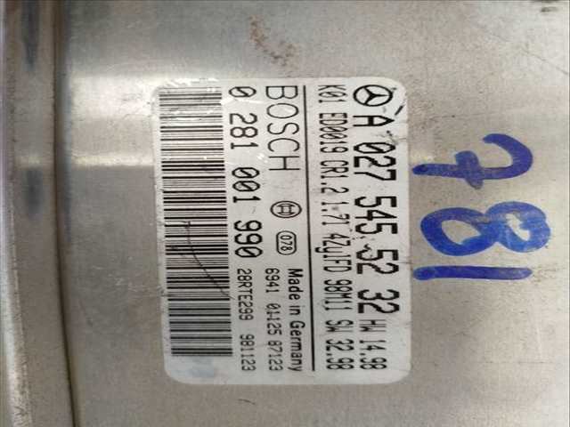Foto 2ª: Centralita Motor ECU Mercedes Clase A 140 VERSION INDEFINIDA (1997)
