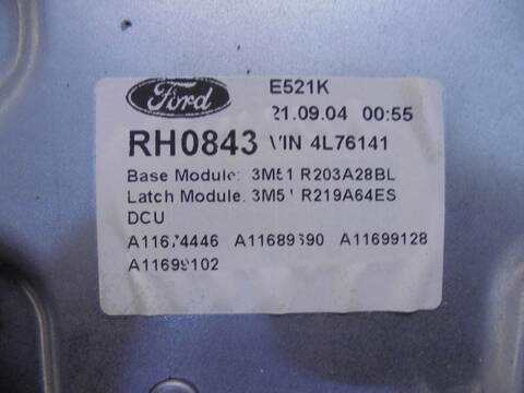 Foto 3ª: Elevalunas Eléctrico Delantero Derecho Ford C Max AMBIENTE D) 116CV 85KW FOCUS CAP) [SIDA] (2008)