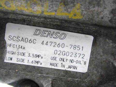 Foto 2ª: Compresor Aire Acondicionado Toyota Corolla 1NDTV (2005)