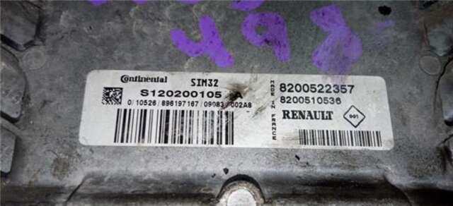 Centralita Motor ECU Renault Clio 1.2 16V (75CV)