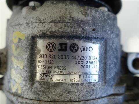 Foto 3ª: Compresor Aire Acondicionado Volkswagen Polo 1.4 16V 75CV 55KW [AUA] (2002)