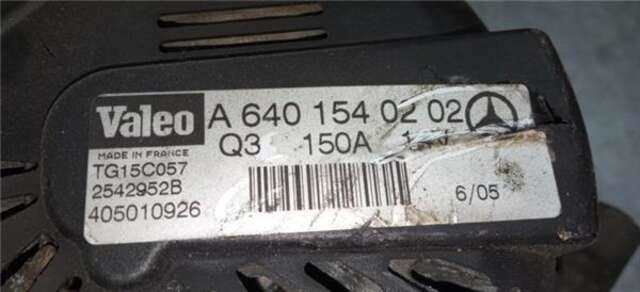 Alternador Mercedes Clase A 140 2.0 A 160 CDI (169.006) [2.0 LTR. - 60 KW CDI CAT]