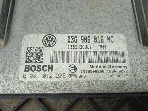 Foto 3ª: Centralita Motor ECU Seat Altea 1.9 TDI 105CV 77KW [BJB] (2006)