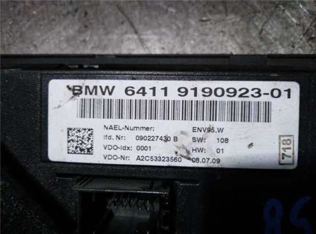 Mando Climatizador Bmw Serie 3 315 2.0 320D [2.0 LTR. - 130 KW TURBODIESEL CAT]