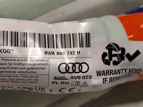 Foto 3ª: Airbag Cortina Delantero Derecho Audi A5 35 TDI 163CV 120KW [DTNA] (2024)