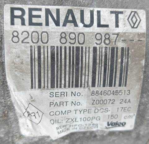 Foto 3ª: Compresor Aire Acondicionado Renault Laguna AUTHENTIQUE 1 DCI DIESEL 120CV [F9Q750] (2001)