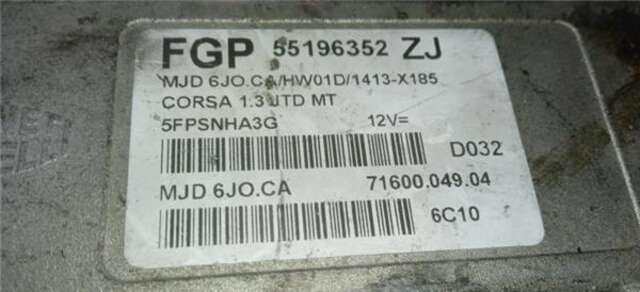 Centralita Motor ECU Opel Corsa 1.3 CDTI