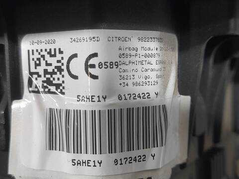 Airbag Delantero Izquierdo Citroen C5 LIVE PACK AIRCROSS 131CV 96KW