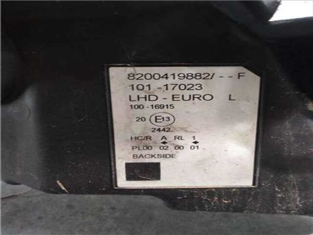 Foto 2ª: Faro Izquierdo Renault Kangoo 1.5 LUXE PRIVILEGE [1.5 LTR. - 63 KW DCI DIESEL CAT] [K9KA800]