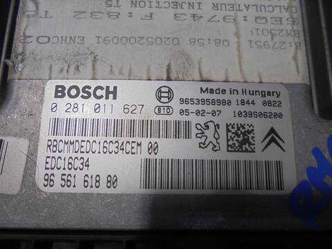 Foto 3ª: Centralita Motor ECU Peugeot 307 1.6 HDI 109CV 80KW [9HY] (2005)