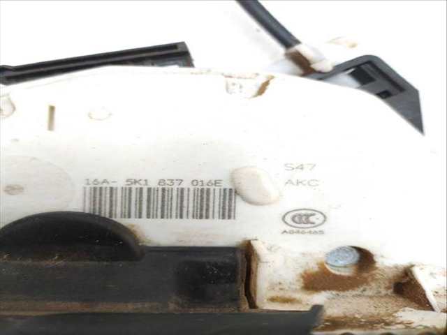 Foto 3ª: Cerradura Puerta Delantera Derecha Volkswagen Golf 1.6 TDI 105CV (2012)