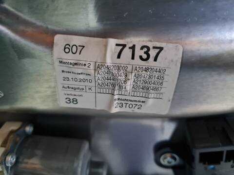 Foto 2ª: Elevalunas Manual Trasero Derecho Mercedes Clase C 160 C 220 CDI 204.008) BERLINA 170CV 125KW [651911] (2010)