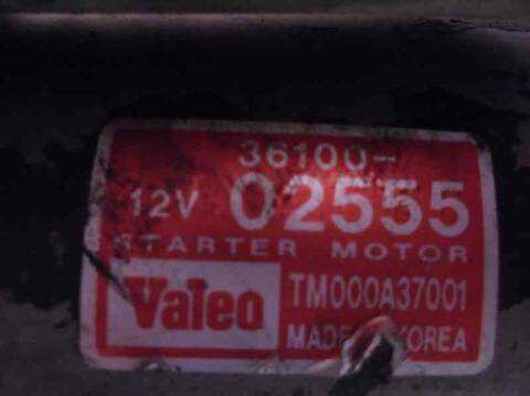 Foto 3ª: Motor de Arranque Kia Picanto 1.1 CAT 65CV 48KW (2004)