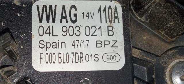 Alternador Seat Arona 1.6 FR [1.6 LTR. - 70 KW TDI]