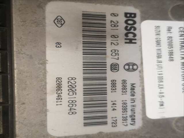 Foto 2ª: Centralita Motor ECU Suzuki Grand Vitara F9Q (2007)