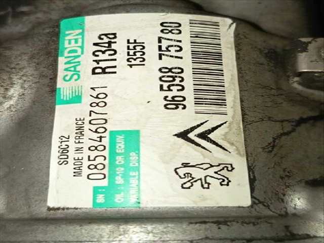 Foto 2ª: Compresor Aire Acondicionado Peugeot 207 1.4 HDI 68CV (2006)