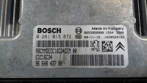 Foto 3ª: Centralita Motor ECU Peugeot Partner OUTDOOR 109CV 80KW [9HZDV6TED4] (2009)