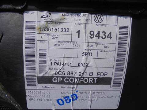 Foto 4ª: Tapizados Cartoneras Volkswagen Polo 1.4 TDI 90CV 66KW [CUSB] (2015)