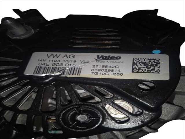 Foto 3ª: Alternador Seat Arona 1.0 TSI (2017)