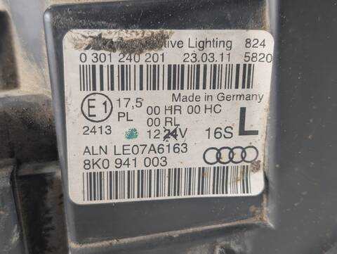 Foto 2ª: Faro Izquierdo Audi A4 CJCB BERLINA (2011)
