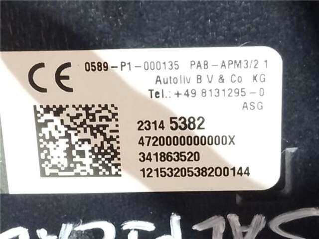 Foto 3ª: Airbag Delantero Derecho Opel Insignia 1.6 DTH [B16DTH]