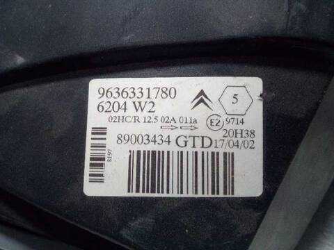 Foto 3ª: Faro Izquierdo Citroen Saxo 1.5 D SX 57CV 42KW [VJX] (2001)