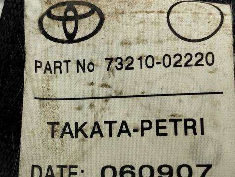 Foto 2ª: Cinturón Delantero Derecho Toyota Auris LUNA 90CV 66KW [D 1ND] (2007)