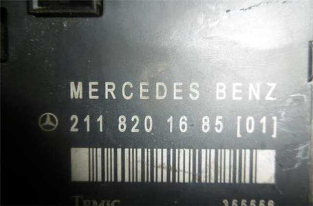 Foto 3ª: Centralita Cierre Centralizado Mercedes Clase E 180 3.2 E 320 CDI (211.026) [3.2 LTR. - 150 KW CDI CAT] [OM 648.961]