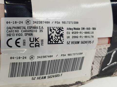 Foto 3ª: Airbag Cortina Delantero Izquierdo Citroen Berlingo LIVE M (2008)