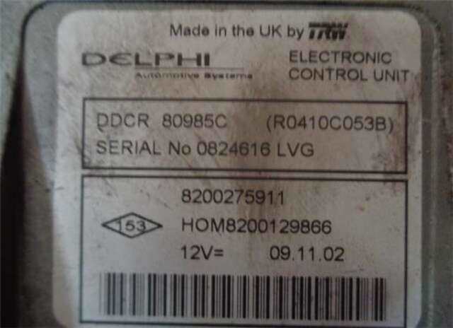 Foto 3ª: Centralita Motor ECU Nissan Almera 1.5 ACENTA [1.5 LTR. - 60 KW DCI TURBODIESEL CAT] [K9KA260]