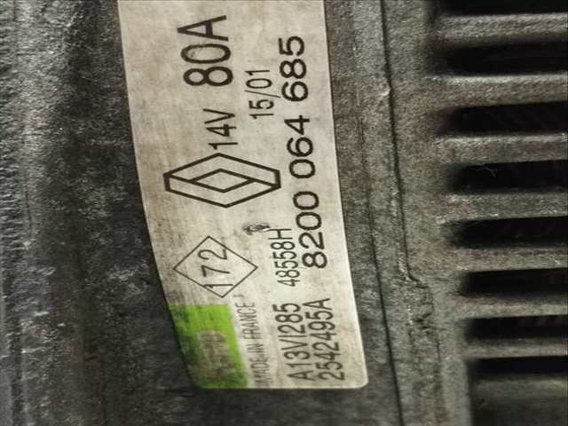 Foto 2ª: Alternador Renault Megane 1.9 D AUTHENTIQUE 80CV 59KW I FASE 2 CLASSIC LA..) [F9Q Q7] (2001)