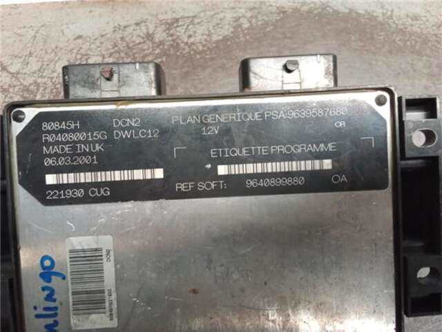 Foto 2ª: Centralita Motor ECU Citroen Berlingo 1.9 D (MFDJY) [D9B (XUD9A/L)]