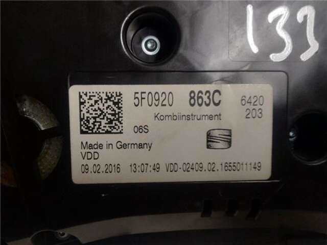 Foto 3ª: Cuadro de Instrumentos Seat Leon 2.0 STYLE [2.0 LTR. - 110 KW TDI]