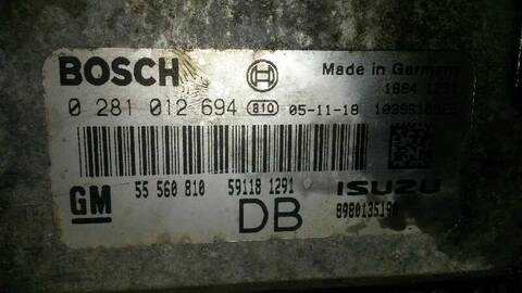 Foto 2ª: Centralita Motor ECU Opel Astra COSMO 101CV 74KW [Z 17 DTH] (2005)