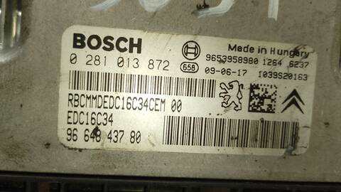 Foto 3ª: Centralita Motor ECU Peugeot 308 CONFORT 109CV 80KW [9HX O 9H01] (2009)