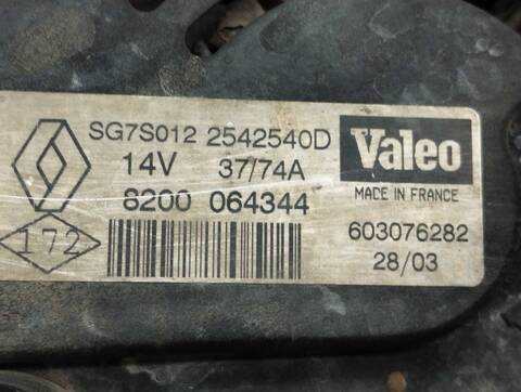 Foto 4ª: Alternador Renault Clio AUTHENTIQUE 75CV 55KW [D4F G7] (2003)