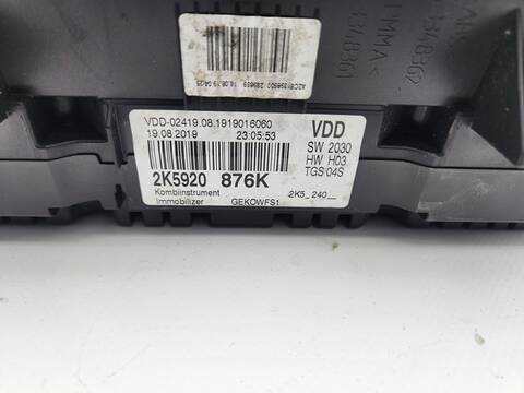 Foto 3ª: Cuadro de Instrumentos Volkswagen Caddy KOMBI 150CV 110KW FURGON [DFSD] (2019)