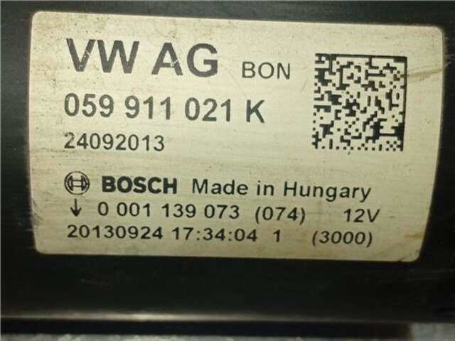 Motor de Arranque Audi A7 3.0 TDI QUATTRO [3.0 LTR. - 180 KW V6 24V TDI]