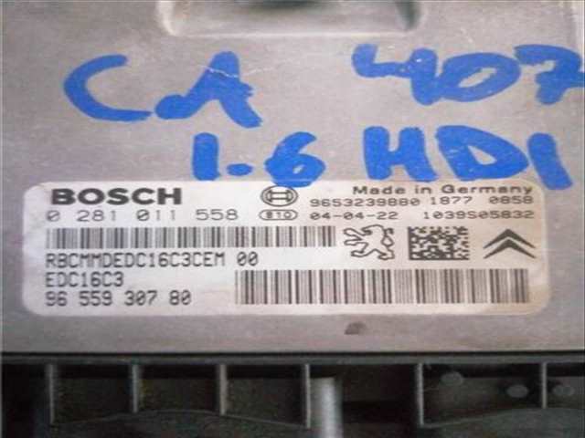 Foto 4ª: Centralita Motor ECU Peugeot 407 1.6 SPORT [1 6 LTR. - 80 KW HDI FAP CAT 9HZ - DV6TED4)] 109CV