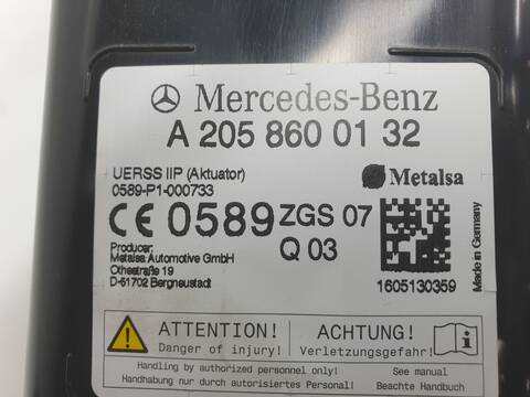 Foto 2ª: Airbag Lateral Trasero Izquierdo Mercedes Clase C 160 C 220 D 205.404)