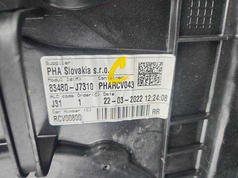 Foto 3ª: Elevalunas Manual Trasero Derecho Kia Xceed DRIVE 160CV 118KW [G4LK] (2022)