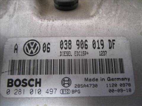 Foto 2ª: Centralita Motor ECU Volkswagen Golf 1.9 TDI BERLINA 101CV 74KW [ATD] (2000)
