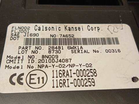 Foto 4ª: Centralita Motor ECU Nissan NV200 ELECTRICO M20) FURGON BASIC [EM57] (2018)