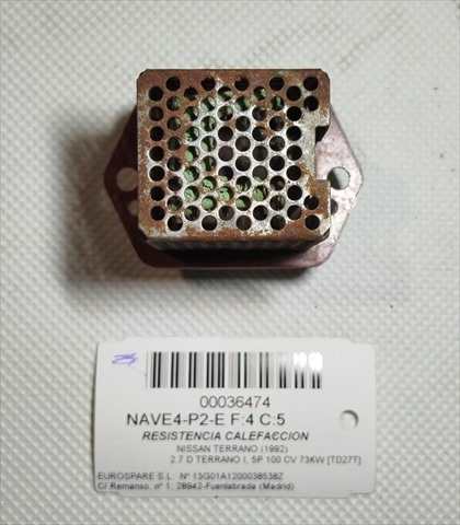 Foto 2ª: Calefacción Nissan Terrano 2.7 D TERRANO I, 5P 100 CV [TD27T] (1992)