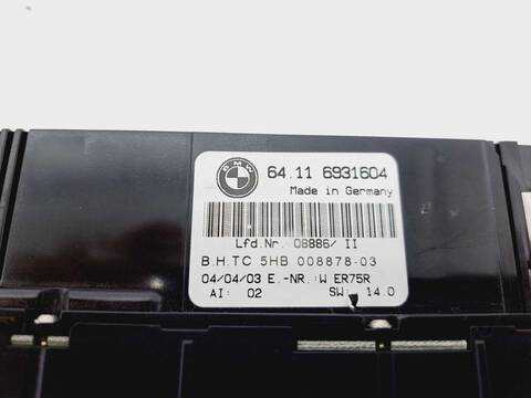 Foto 2ª: Mando Climatizador Bmw Serie 3 315 320D BERLINA 150CV 110KW [20-4D-4 D] (2003)